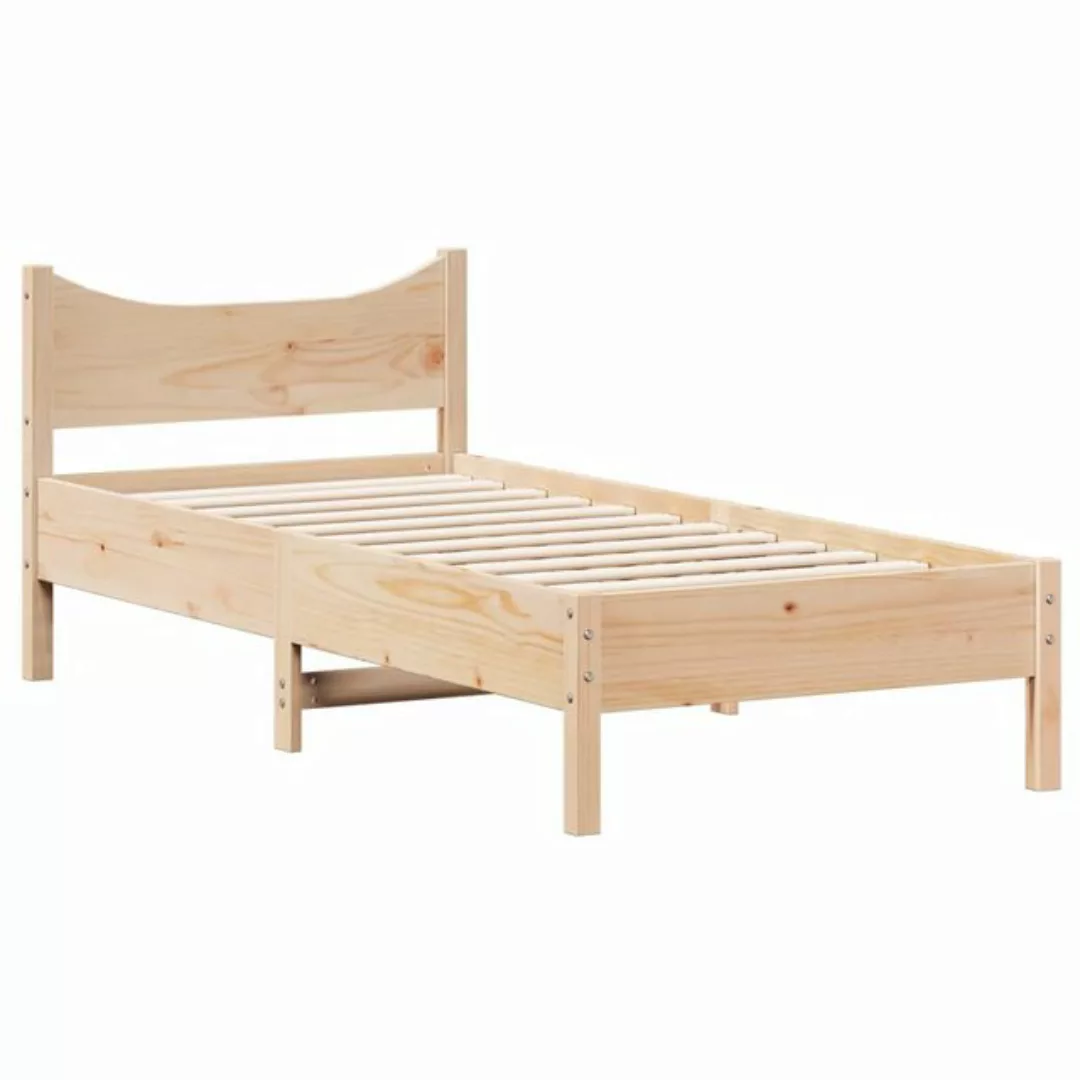 vidaXL Bett Massivholzbett ohne Matratze 75x190 cm Kiefernholz günstig online kaufen