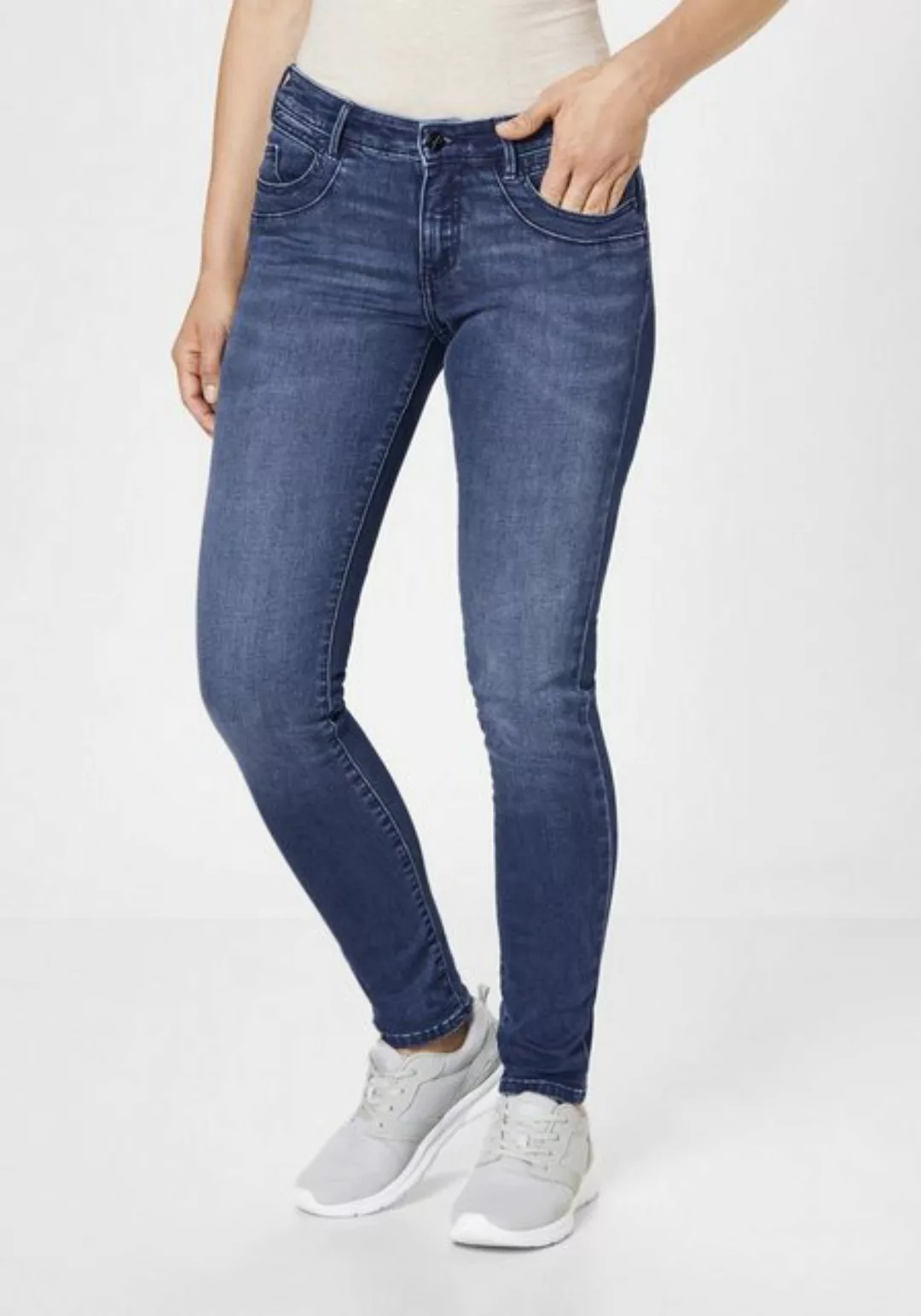 Paddock`s Damen Jeans LUCY SHAPE DENIM - Skinny Fit - Blau - Blue Dark Ston günstig online kaufen