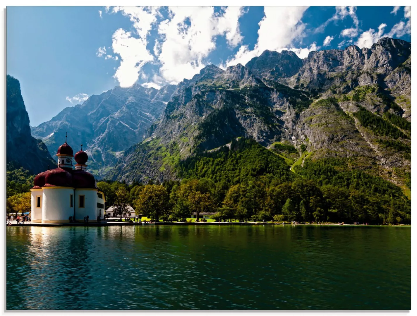 Artland Glasbild "St. Bartholomä Königssee I", Berge, (1 St.), in verschied günstig online kaufen