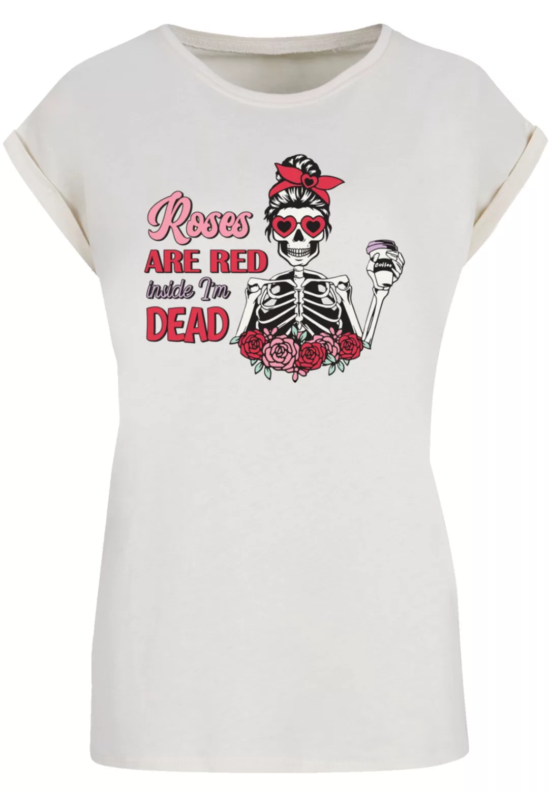 F4NT4STIC T-Shirt "Anti Valentinstag Roses are red", Premium Qualität günstig online kaufen