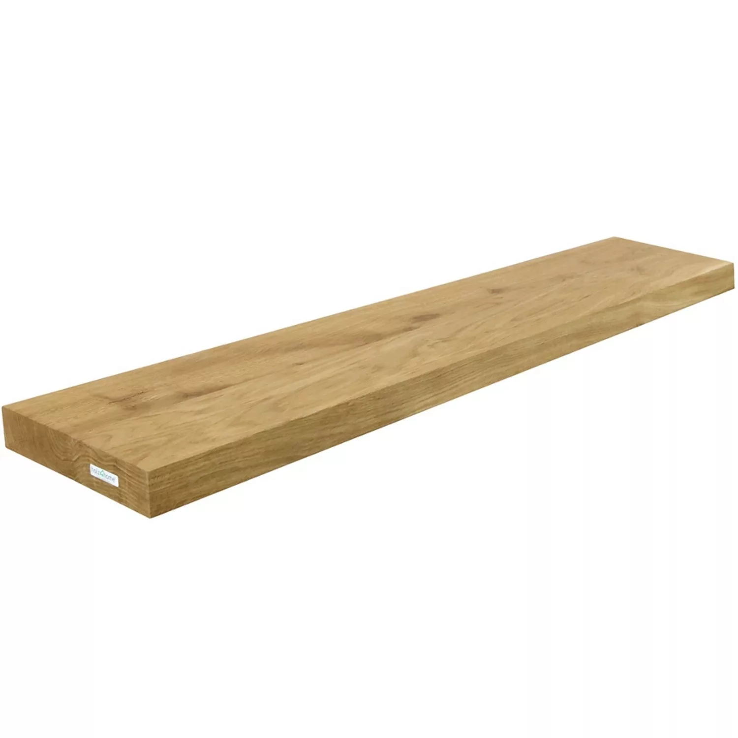 holz4home Schwebendes Wandregal aus Eiche 100cm Ohne Baumkante Natur günstig online kaufen