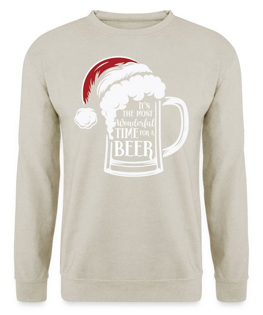 Quattro Formatee Sweatshirt Wonderful Beer Time Bier - Weihnachten Nikolaus günstig online kaufen