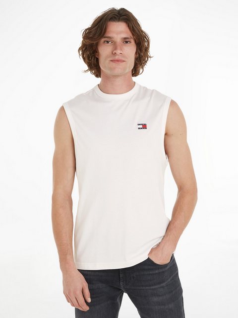 Tommy Jeans Rundhalsshirt TJM REG BADGE TANK TOP EXT mit Logoprägung günstig online kaufen