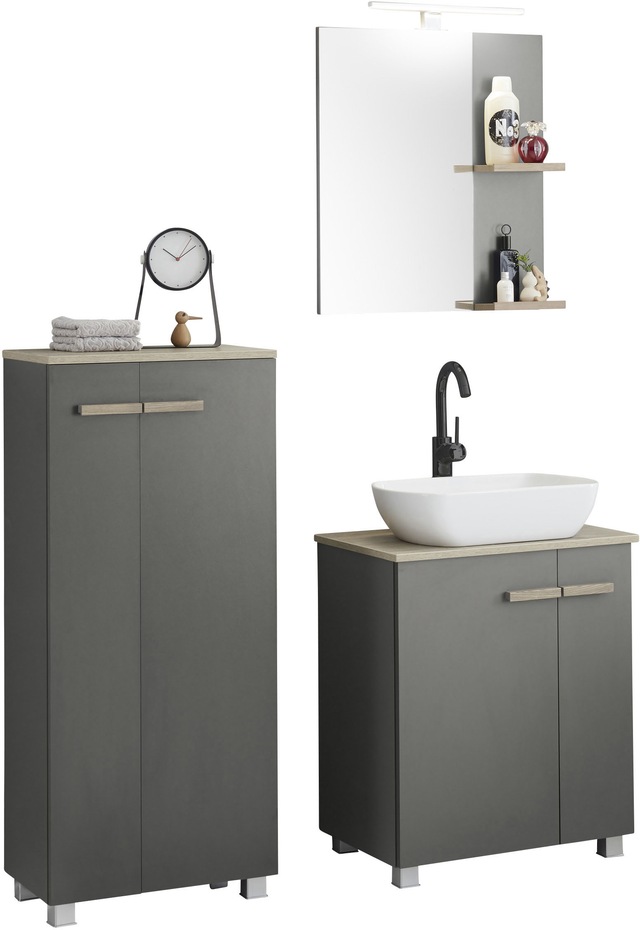 Places of Style Badmöbel-Set "SOLiD, Badmöbel-Set, Bad im modernen Design, günstig online kaufen