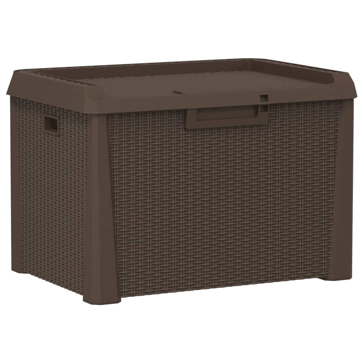 vidaXL Gartentruhe Braun 125 L PP günstig online kaufen