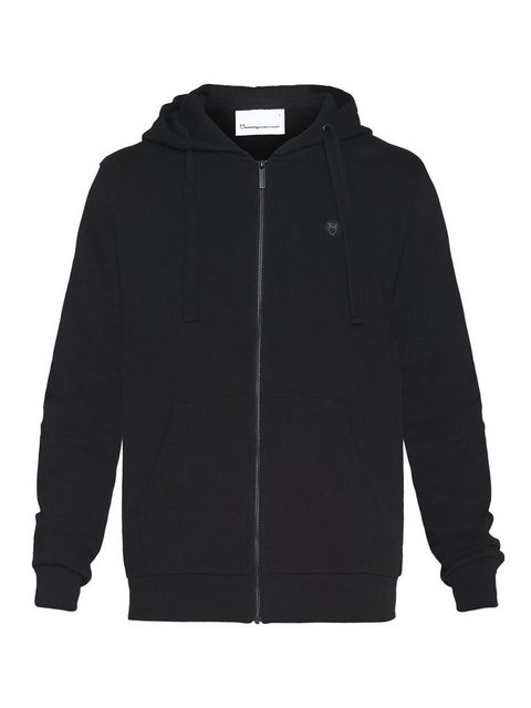 KnowledgeCotton Apparel Sweatjacke Zip Hood Kangaroo Badge Sewat günstig online kaufen