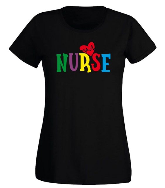 G-graphics T-Shirt Damen T-Shirt - NURSE Slim-fit-Shirt, mit Frontprint, mi günstig online kaufen