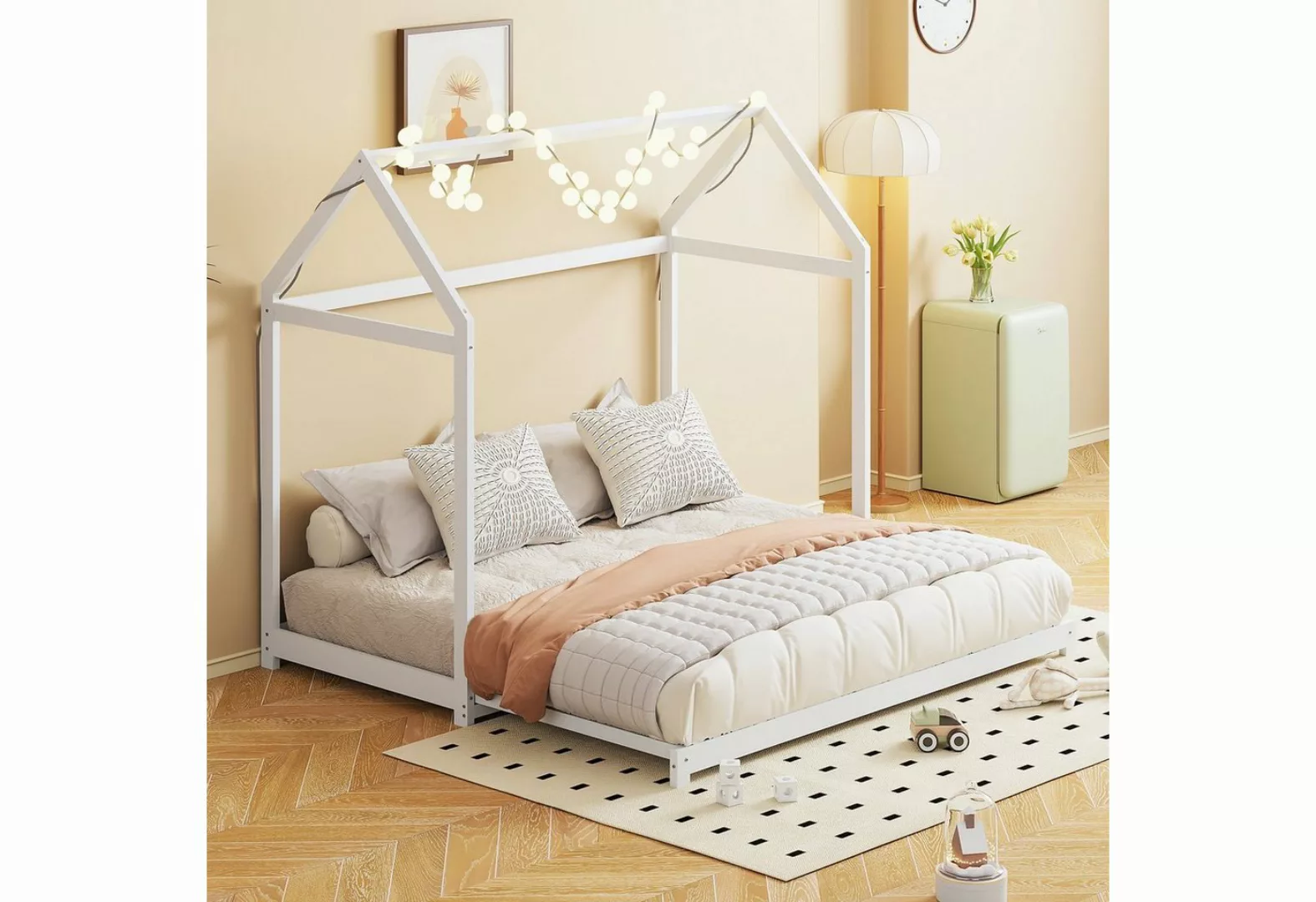 REDOM Kinderbett Ausziehbares Stauraumbett, mit Lattenrost (Schlafsofa 90/1 günstig online kaufen