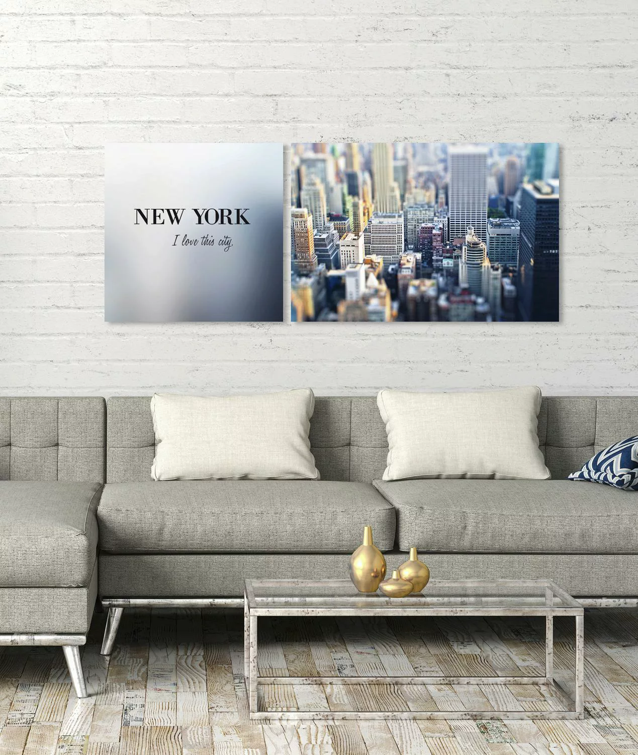 queence Leinwandbild "New York", (Set), 2er-Set günstig online kaufen