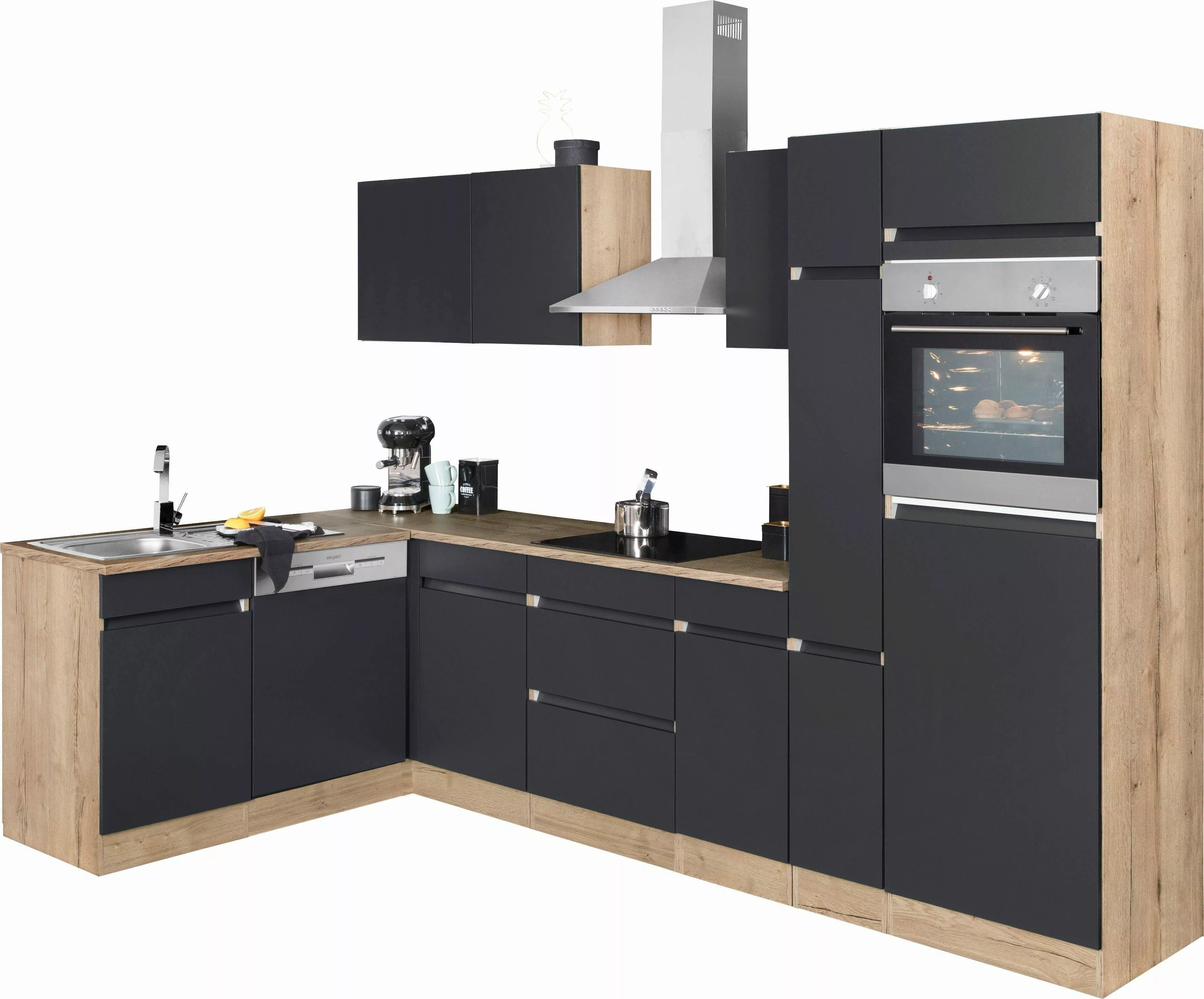 OPTIFIT Winkelküche "Roth", Stellmaße 300x175 cm, wahlweise mit E-Geräten, günstig online kaufen