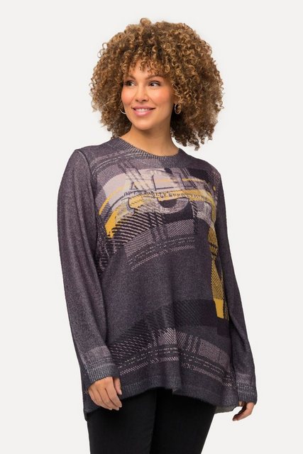 Ulla Popken Strickpullover Pullover Rundhals Langarm weicher Feinstrick günstig online kaufen