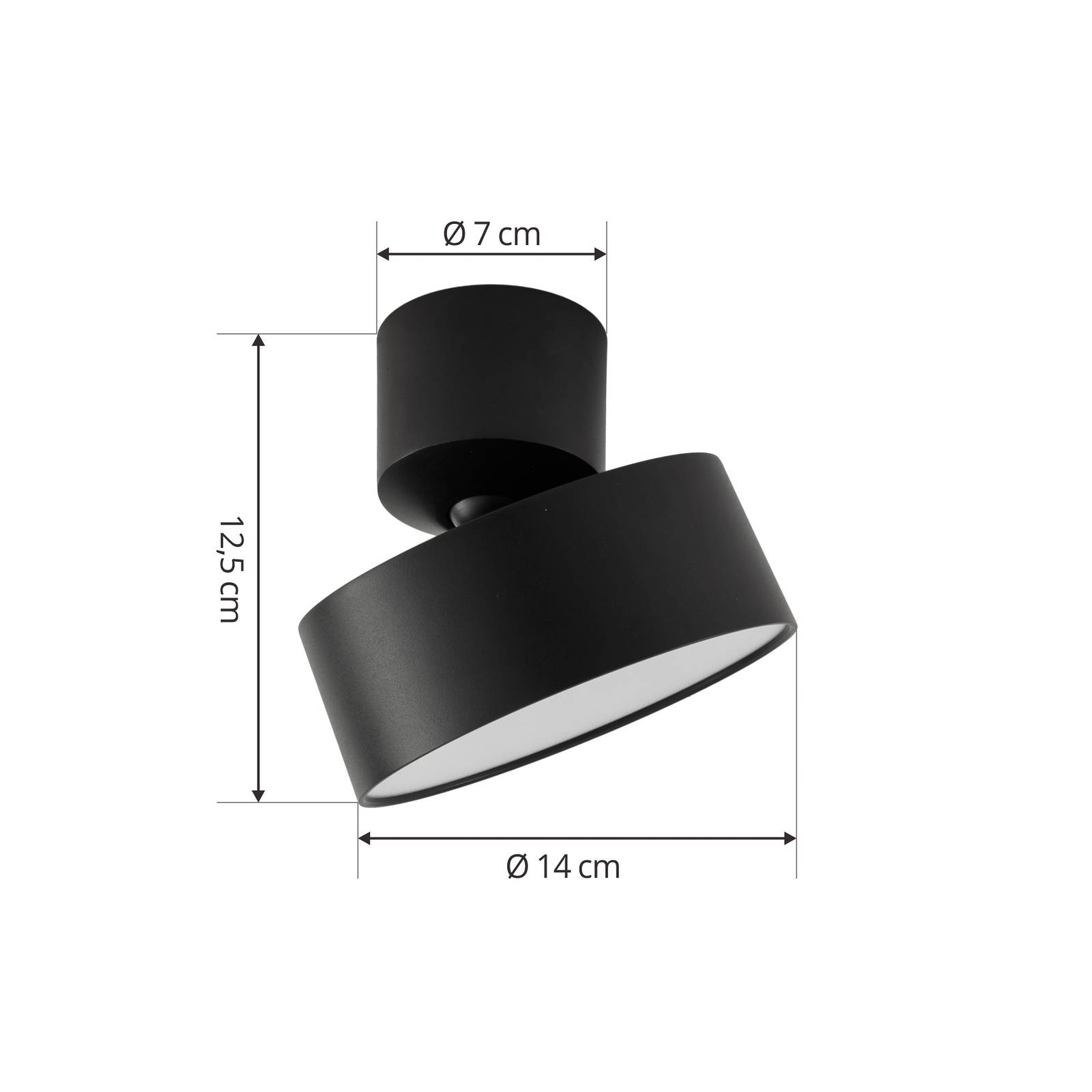 Lindby LED-Strahler Nivoria, schwarz, 2er-Set, schwenkbar günstig online kaufen