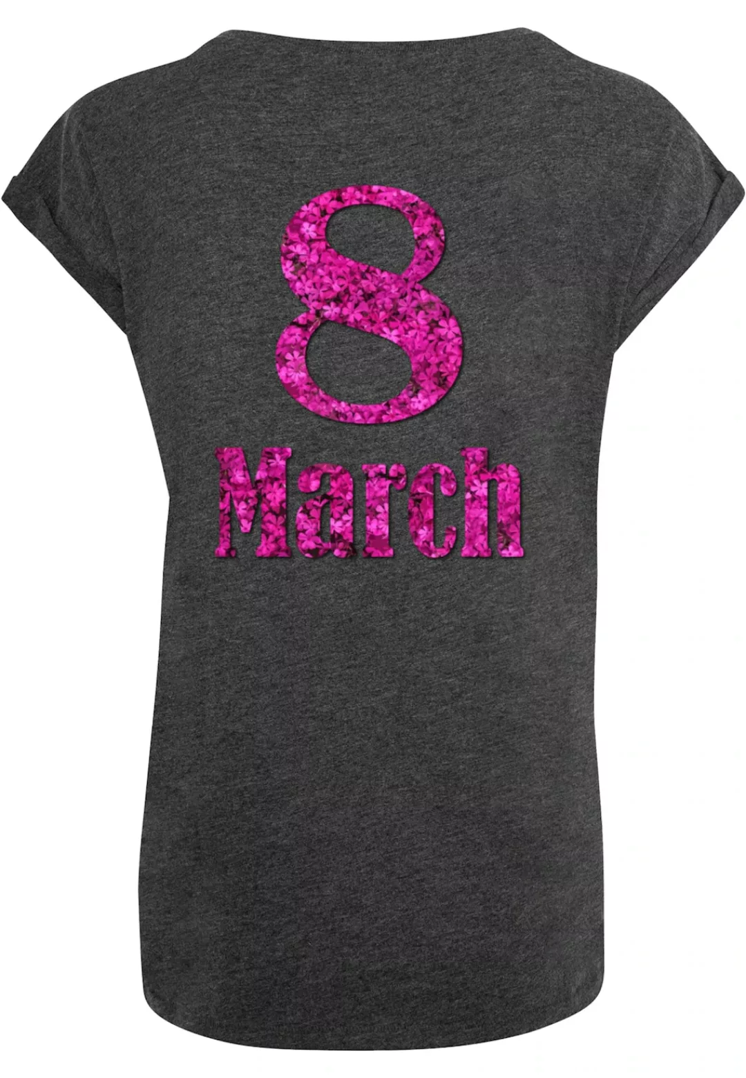 Merchcode T-Shirt "Merchcode Damen Ladies WD - 8 March Extended Shoulder Te günstig online kaufen