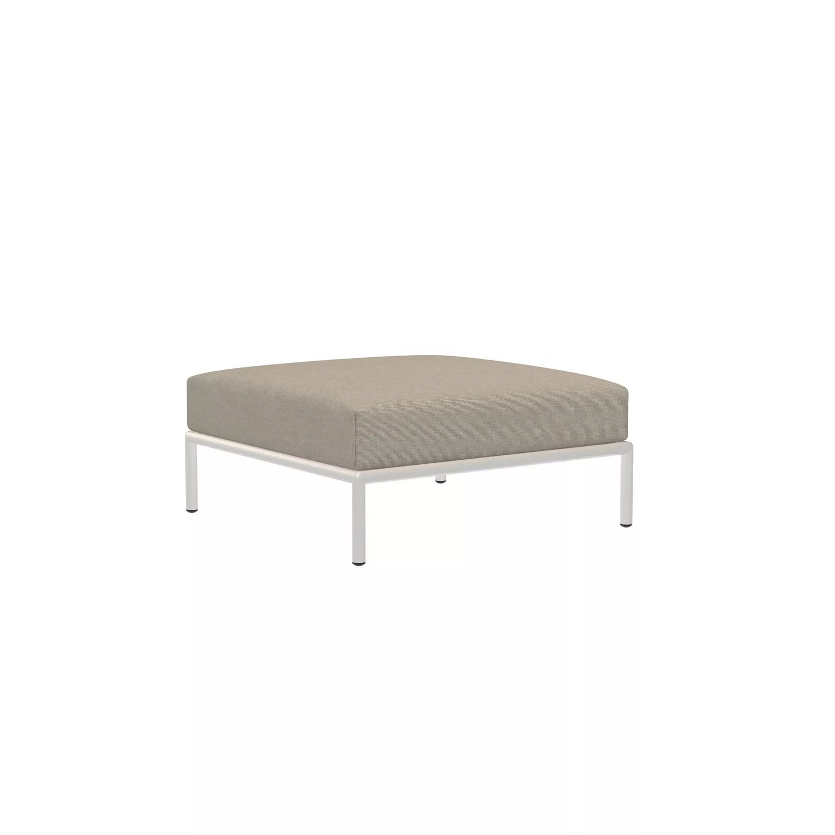 LEVEL Outdoor Ottoman Lounge-Modul 3 Asche Weiß günstig online kaufen