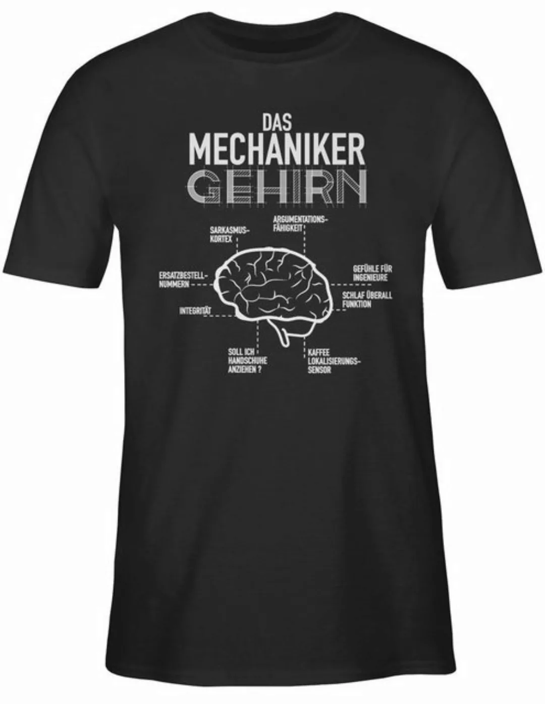 Shirtracer T-Shirt Das Mechaniker Gehirn Handwerker Geschenke günstig online kaufen