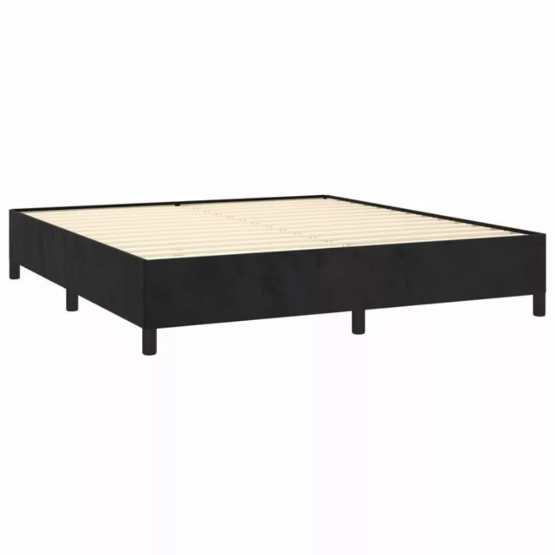 Vidaxl Bettgestell Schwarz 180×200 Cm Samt günstig online kaufen