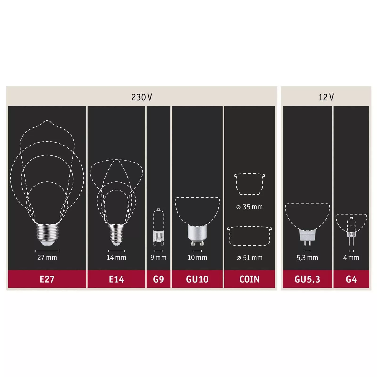 Paulmann "Filament 230V LED Birne E27 1055lm 9W 2700K dimmbar Klar" günstig online kaufen