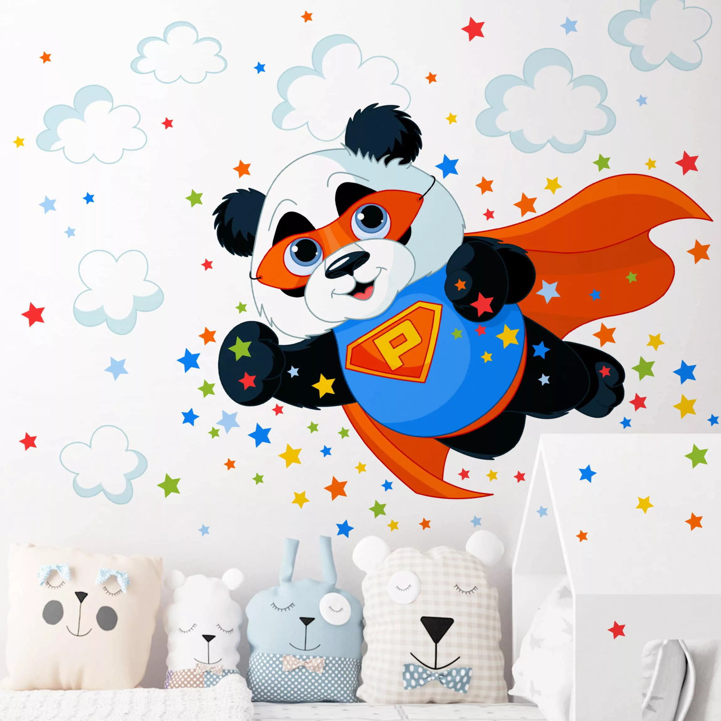 Wandtattoo Kinderzimmer Super Panda Set günstig online kaufen