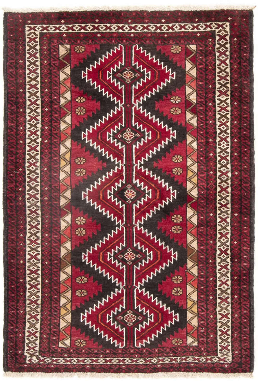morgenland Wollteppich »Belutsch Medaillon Rosso 178 x 120 cm«, rechteckig günstig online kaufen