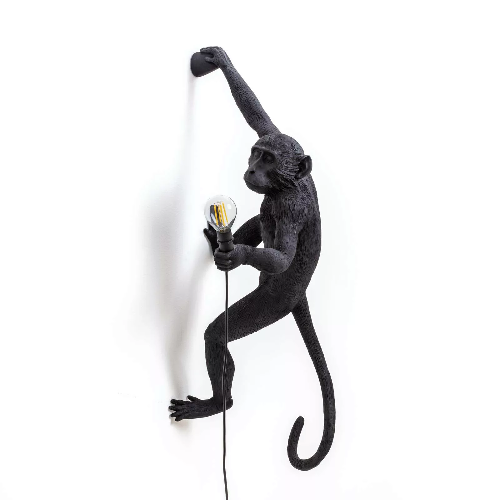 SELETTI Monkey Lamp Dekowandlampe rechts schwarz günstig online kaufen