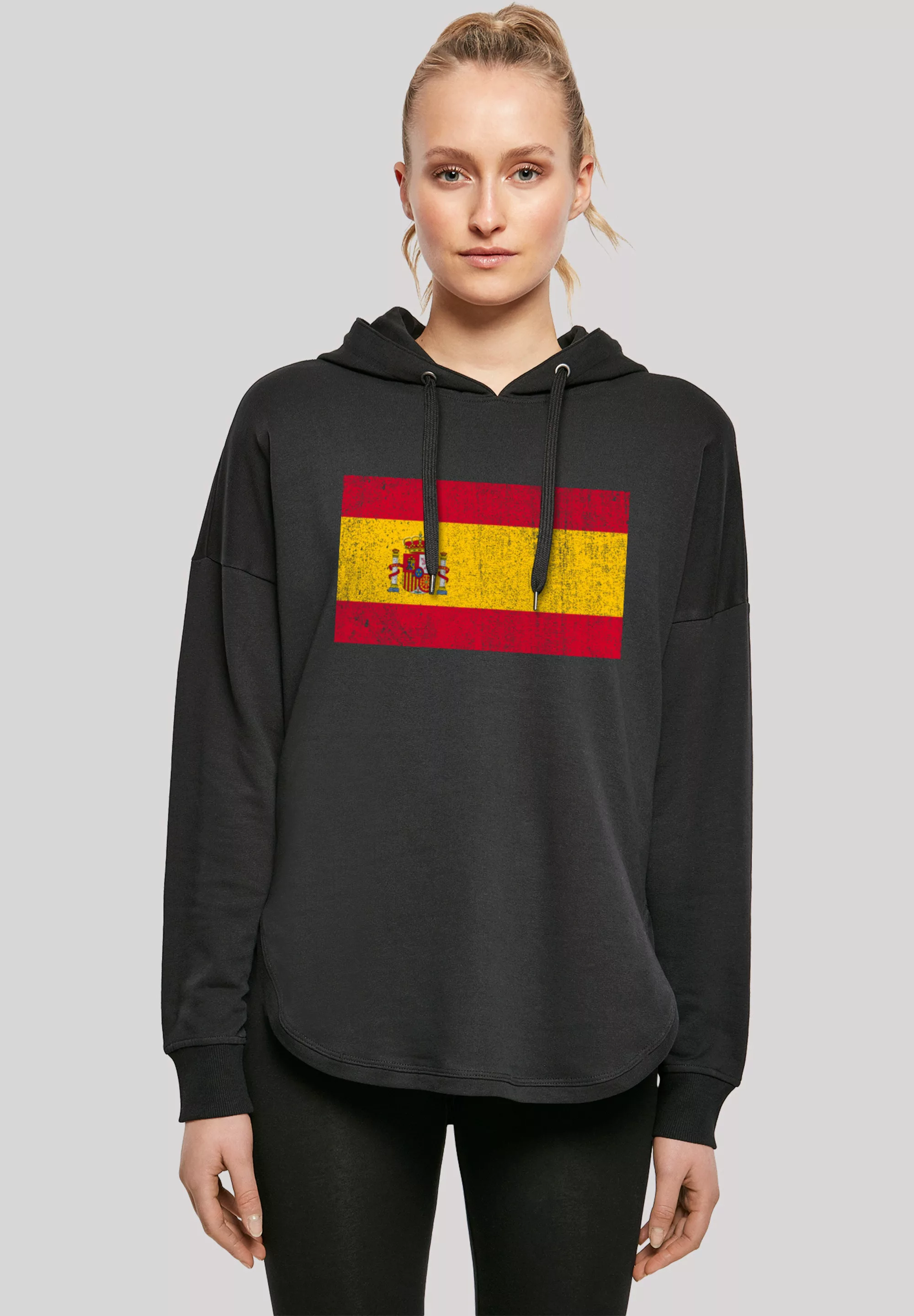 F4NT4STIC Kapuzenpullover "Spain Spanien Flagge distressed", Print günstig online kaufen