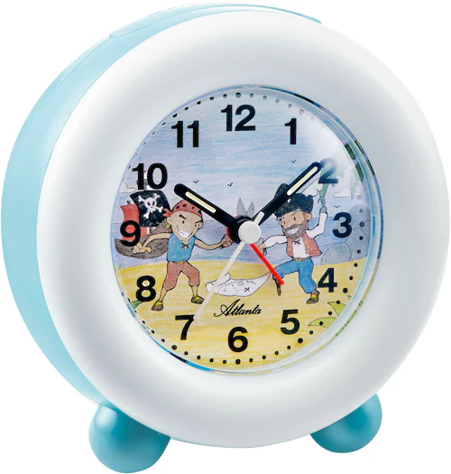 Atlanta Kinderwecker, Quarzwecker, Reisewecker, Geschenkidee, Leuchtzeiger, günstig online kaufen
