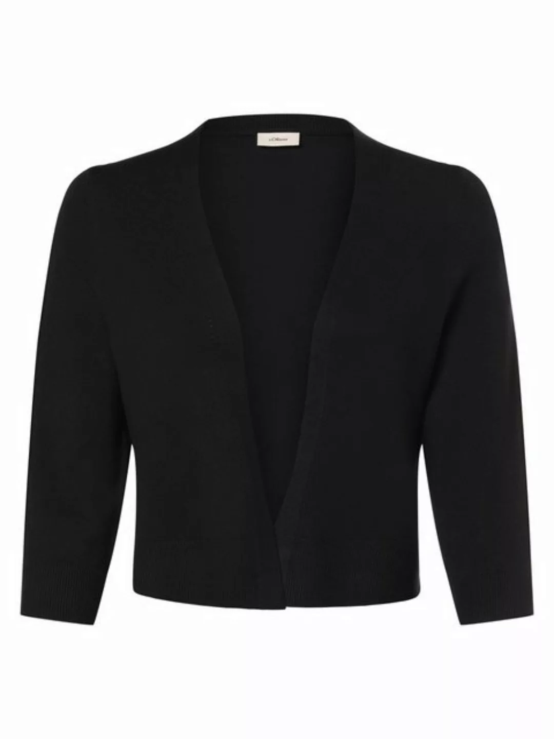 s.Oliver BLACK LABEL Bolero in offener Form und 3/4 Länge günstig online kaufen