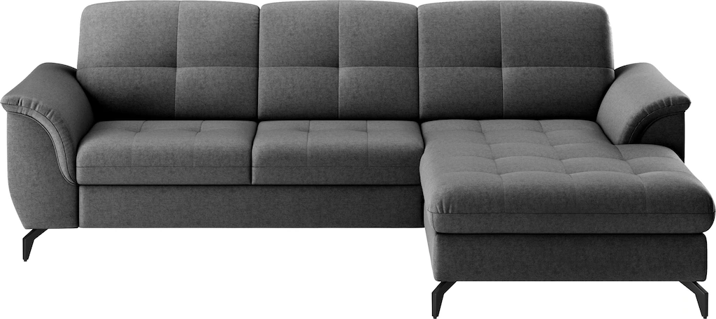 sit&more Ecksofa "Zora L-Form", wahlweise mit Bettfunktion und Bettkasten günstig online kaufen