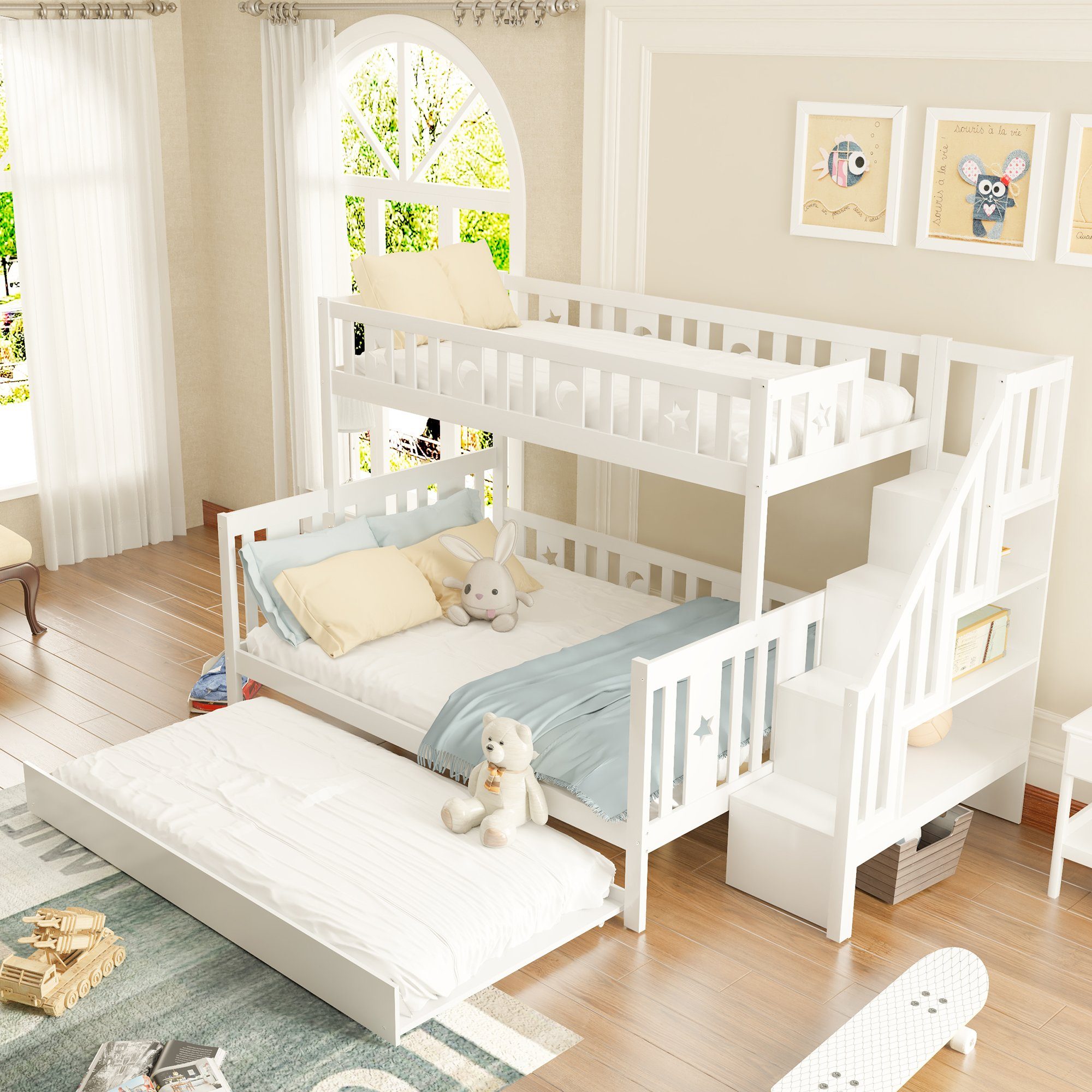 HAUSS SPOLE Etagenbett 90*200/140*200cm aus Massivholz günstig online kaufen
