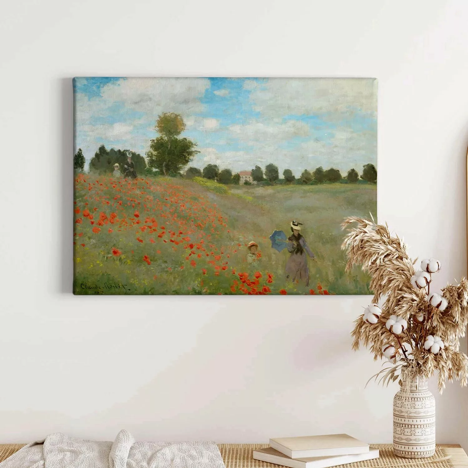 Bricoflor Gemälde Mit Blumenwiese Auf Leinwand Als Kunstdruck Kunst Bild In günstig online kaufen