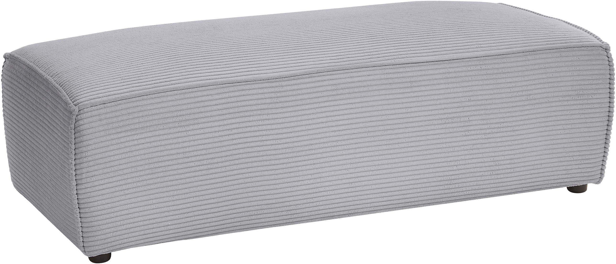 Home affaire Hocker "NEU: SHERWOOD XXL, Polsterhocker, Cord, Webstoff", rec günstig online kaufen