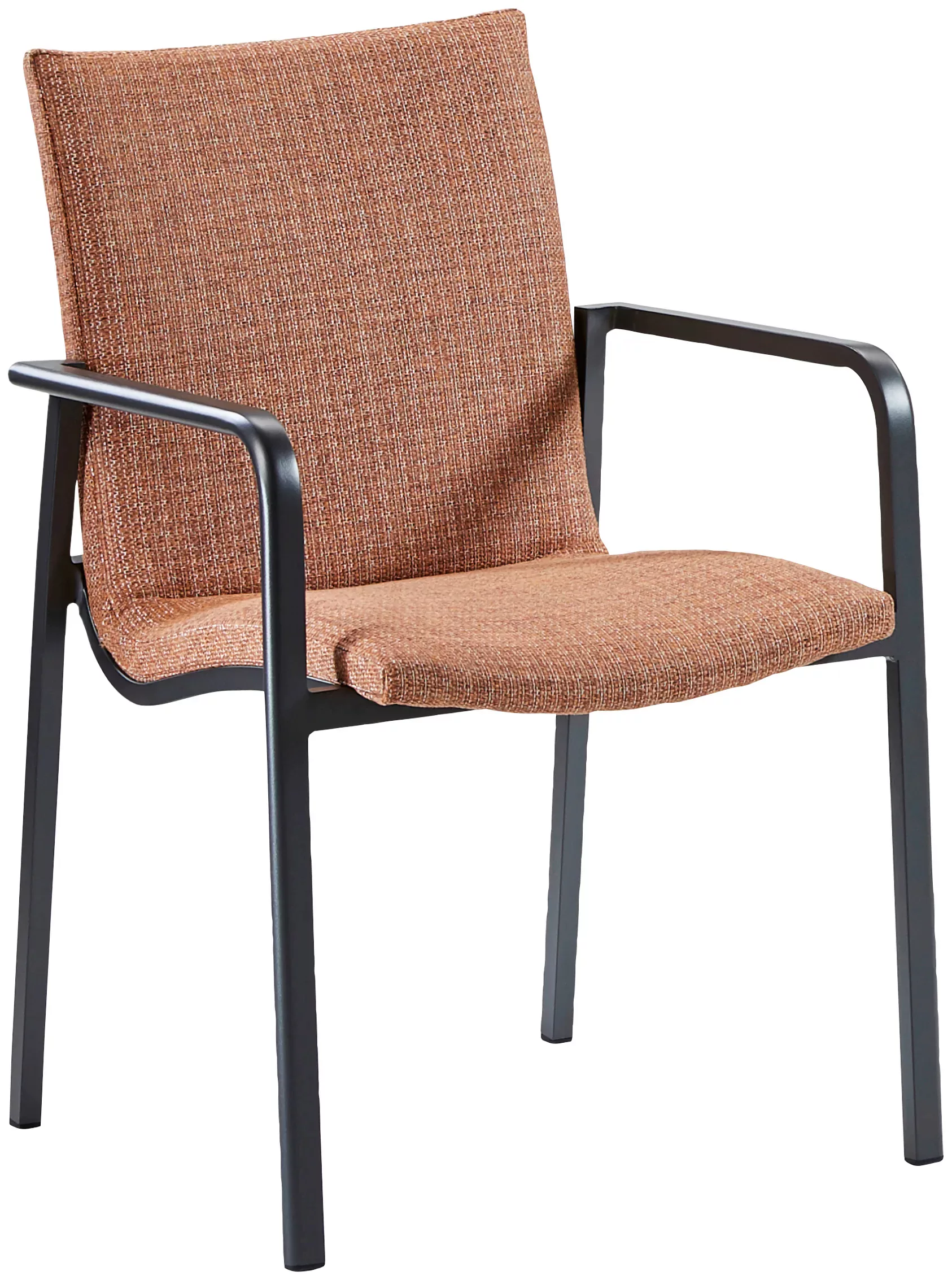 Best Dining-Sessel Positano 4 Stk. 57 cm x 63 cm x 86 cm Anthrazit/Terracot günstig online kaufen