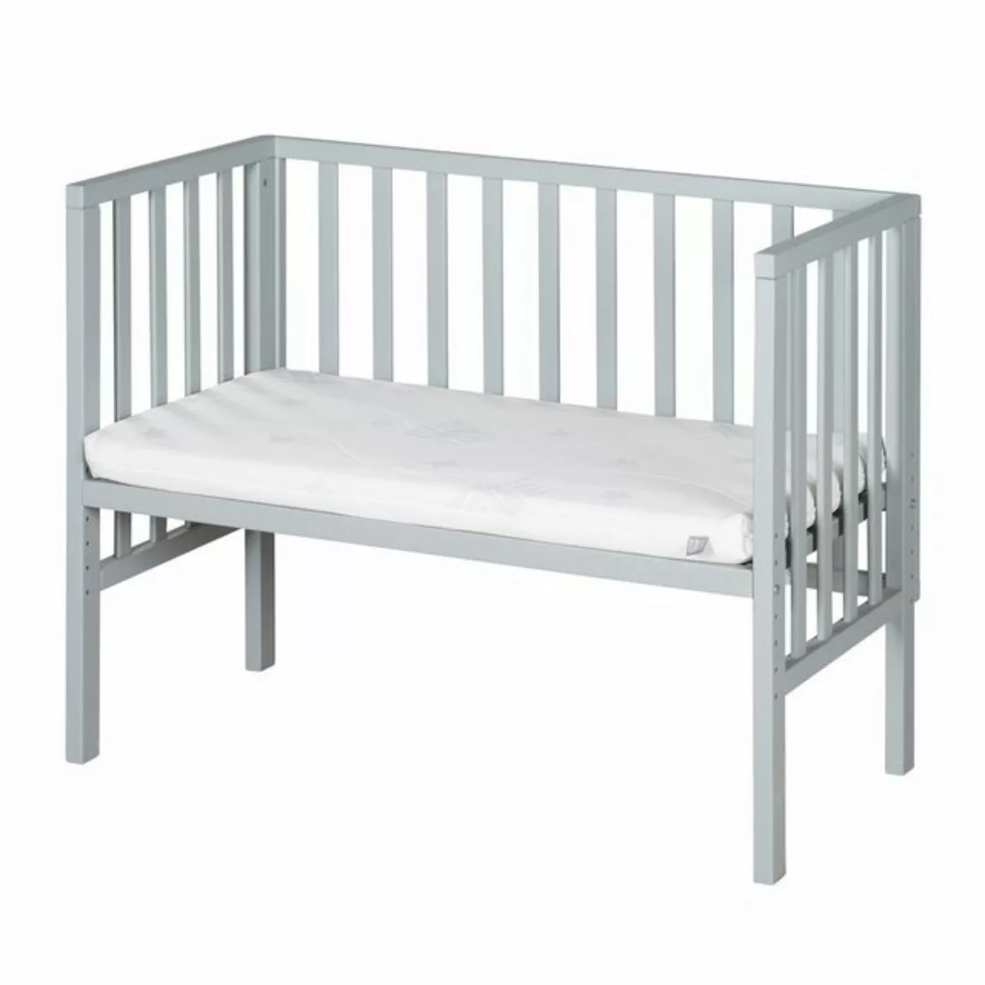 roba® Beistellbett 45 x 90 cm, Höhenverstellbar mit Barriere + Matratze günstig online kaufen