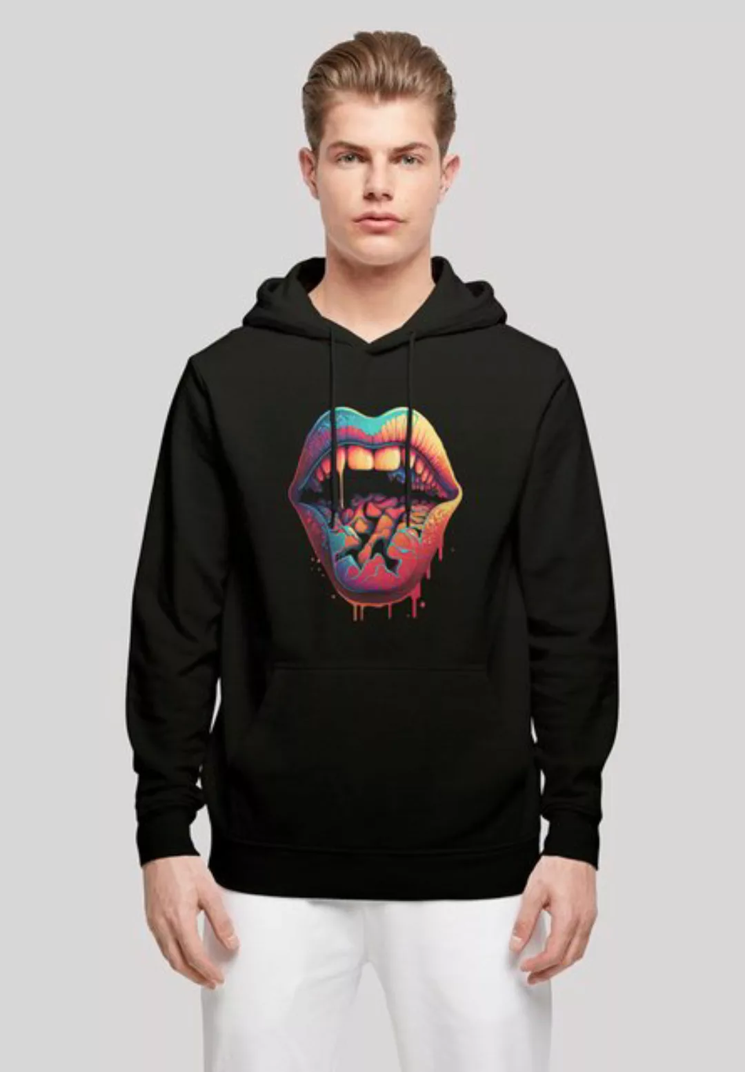 F4NT4STIC Kapuzenpullover "Drooling Lips HOODIE", Print günstig online kaufen