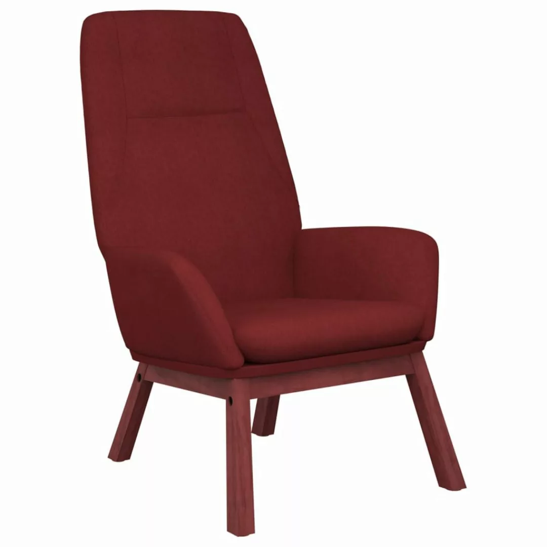 vidaXL Sessel Relaxsessel Weinrot Stoff (1-St) günstig online kaufen
