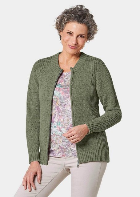 GOLDNER Strickjacke Strickjacke aus Bändchengarn in schöner Melange-Optik günstig online kaufen