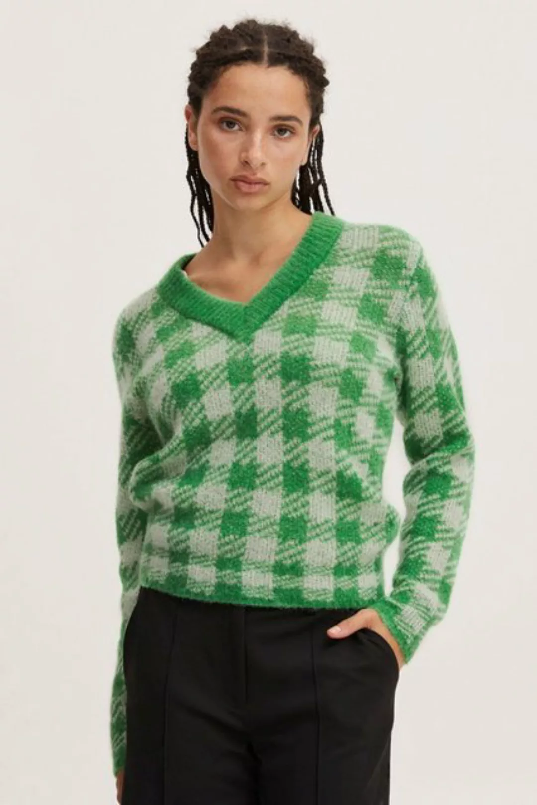 Ichi V-Ausschnitt-Pullover IHESTELLE LS8 20116661 günstig online kaufen