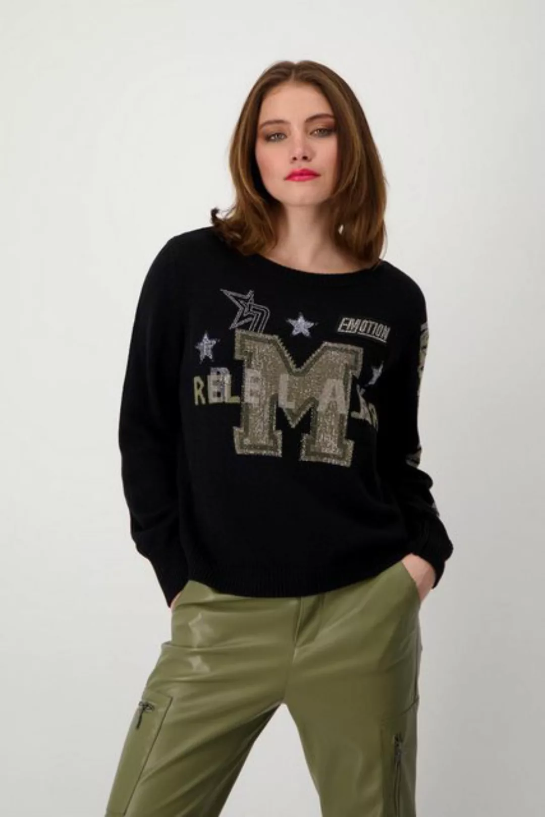 Monari Sweatshirt Pullover, schwarz günstig online kaufen