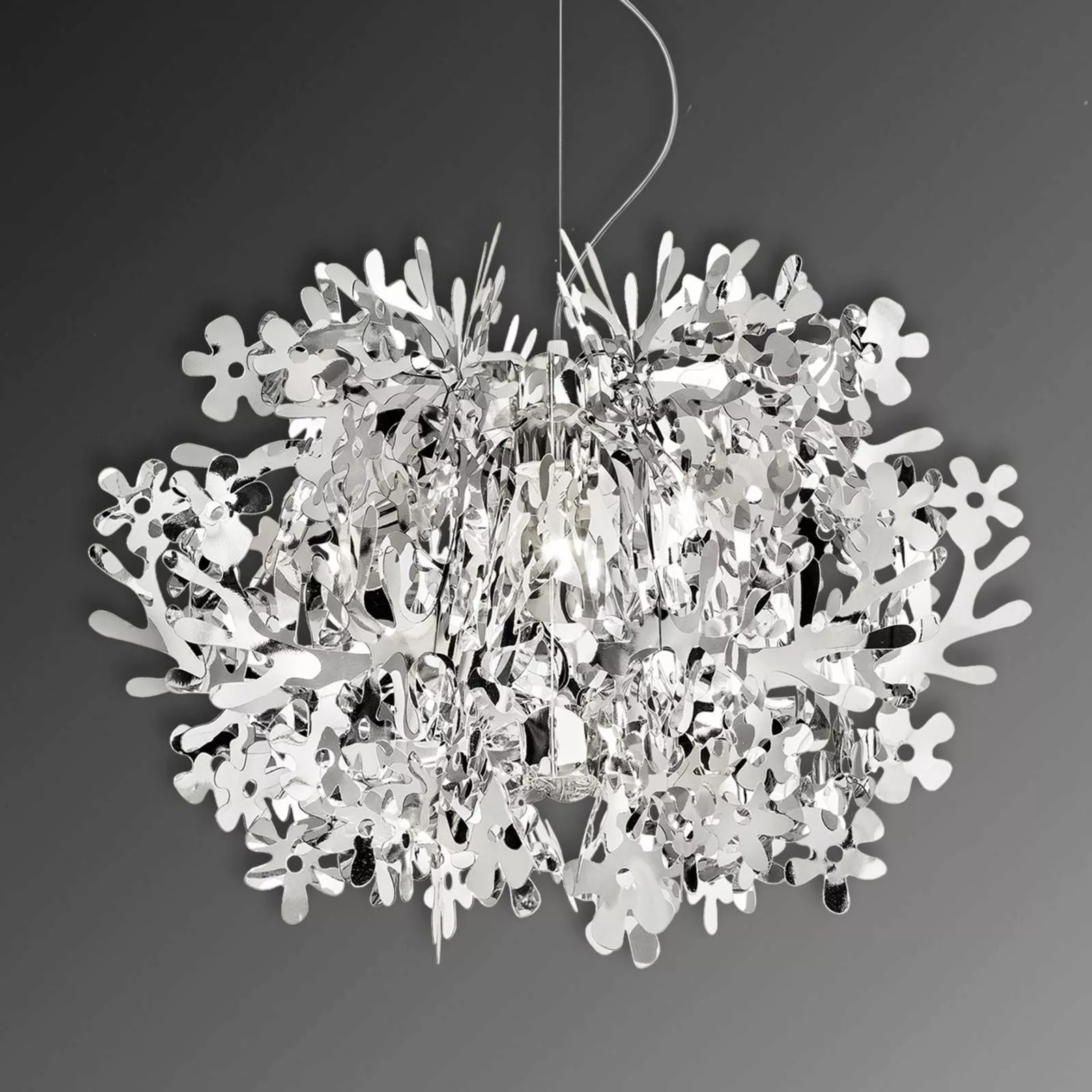 Slamp Fiorella - Designer-Pendellampe, silber günstig online kaufen