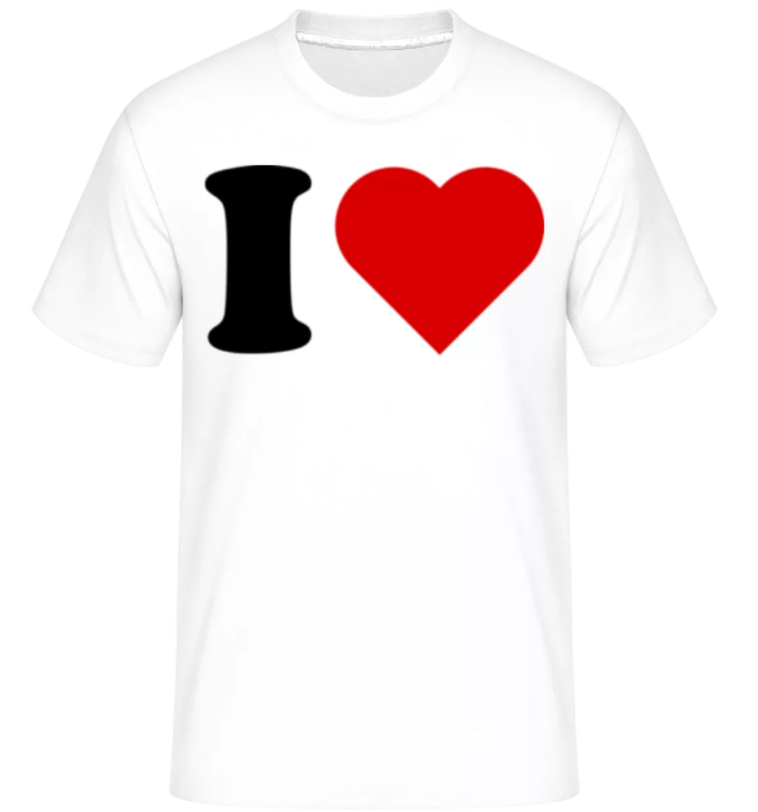 I Love · Shirtinator Männer T-Shirt günstig online kaufen