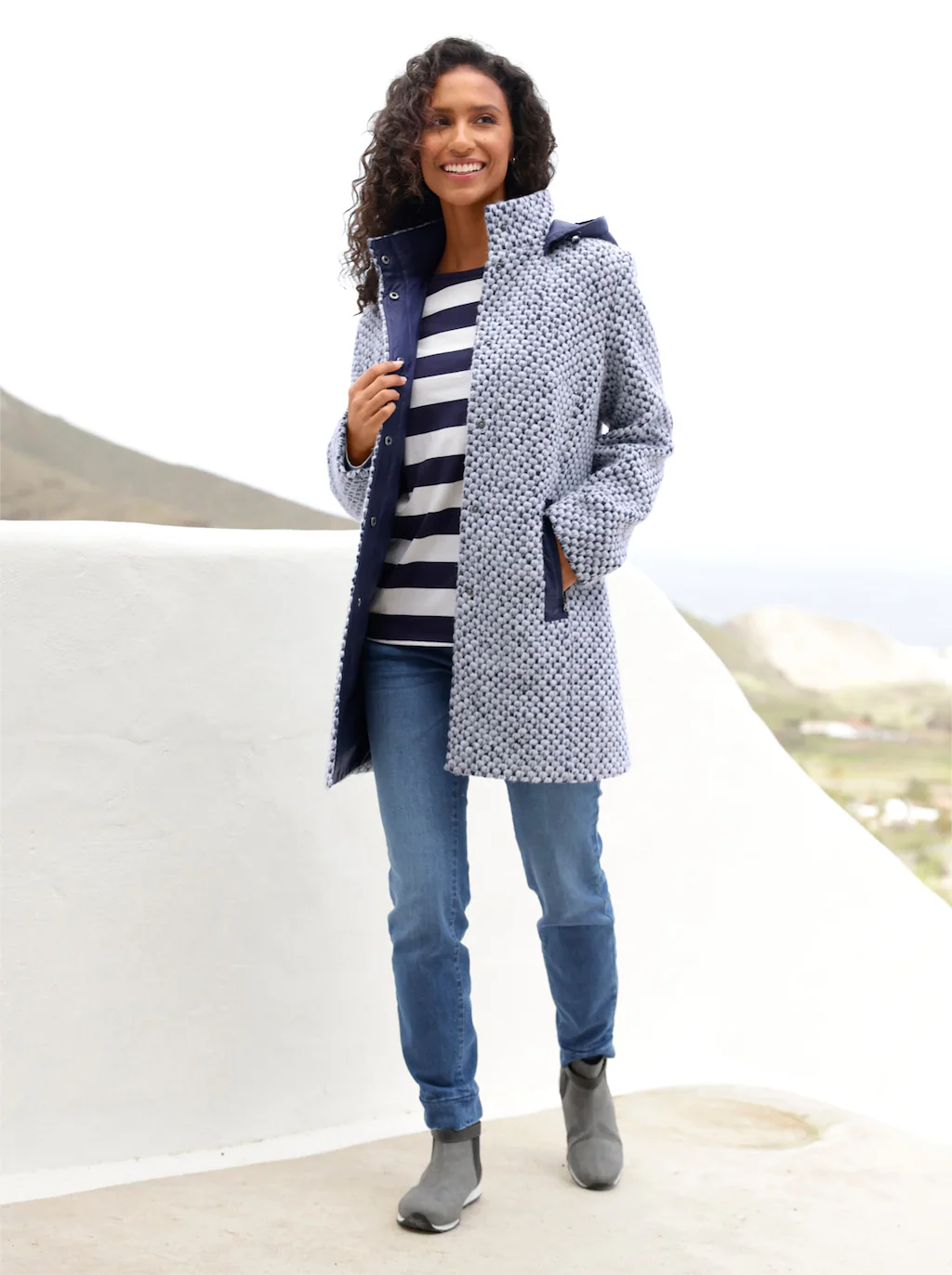 heine Outdoorjacke, mit Kapuze günstig online kaufen