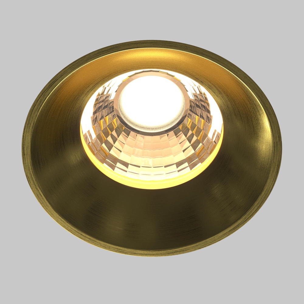 LED Einbauleuchte Round in Messing 12W 920lm günstig online kaufen