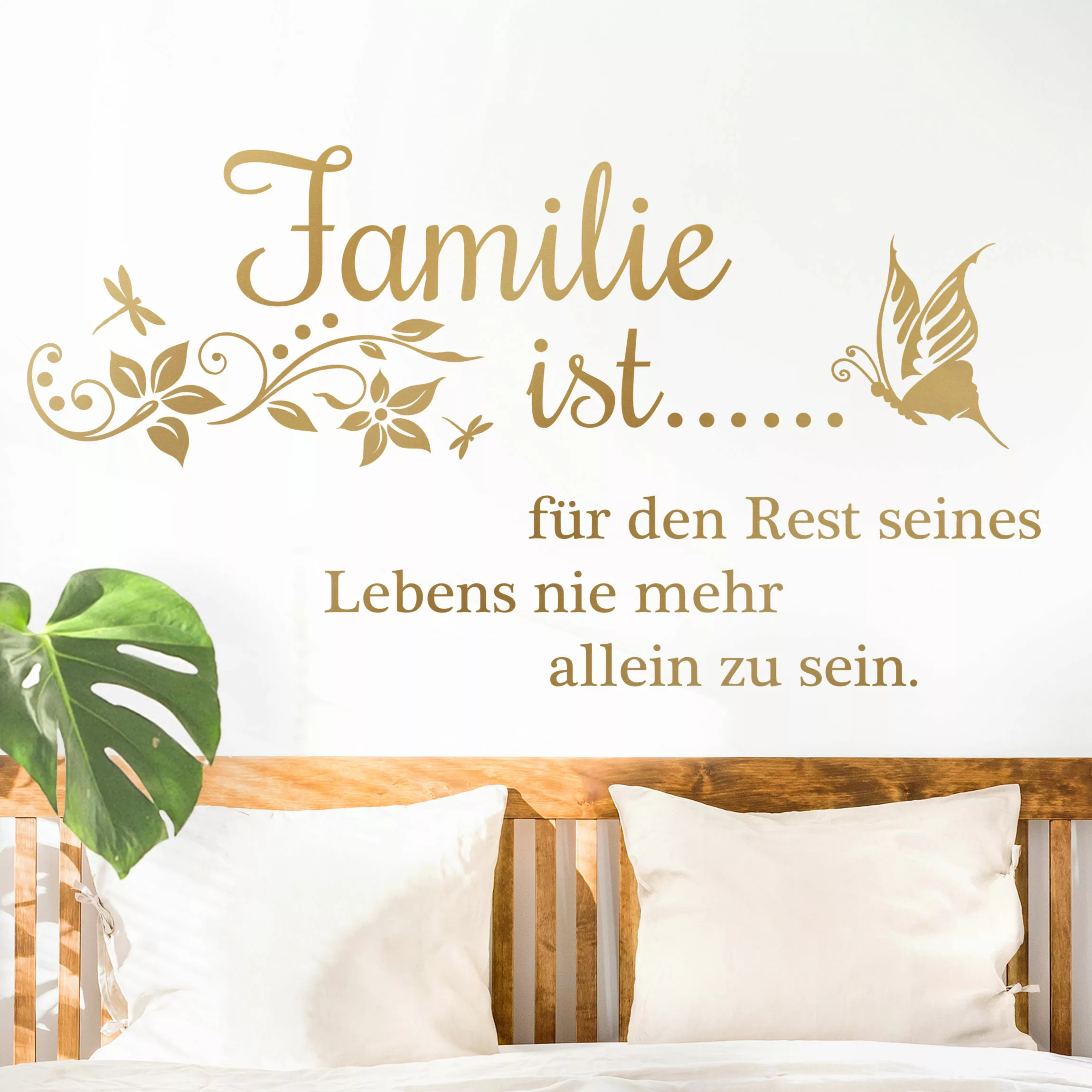 Wandtattoo Spruch Familie ist für den Rest seines Lebens... günstig online kaufen