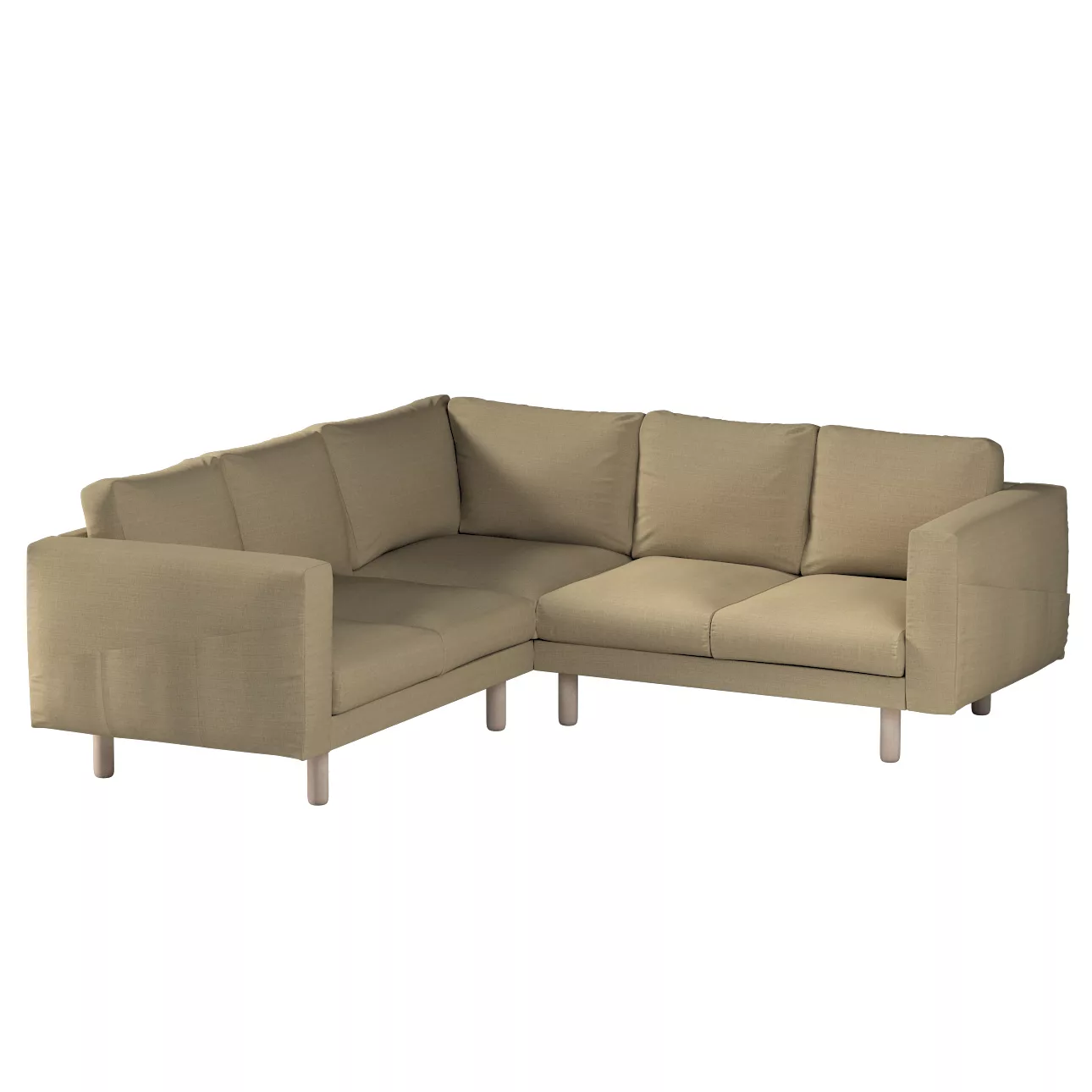 Bezug für Norsborg 4-Sitzer Ecksofa, dunkelbeige, Norsborg 4-Sitzer Ecksofa günstig online kaufen