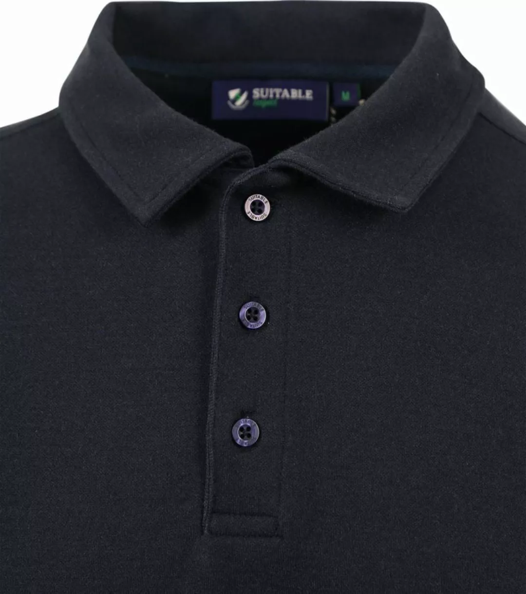 Langarm Slim-Fit Poloshirt "Jink" Dunkelblau - Größe L günstig online kaufen