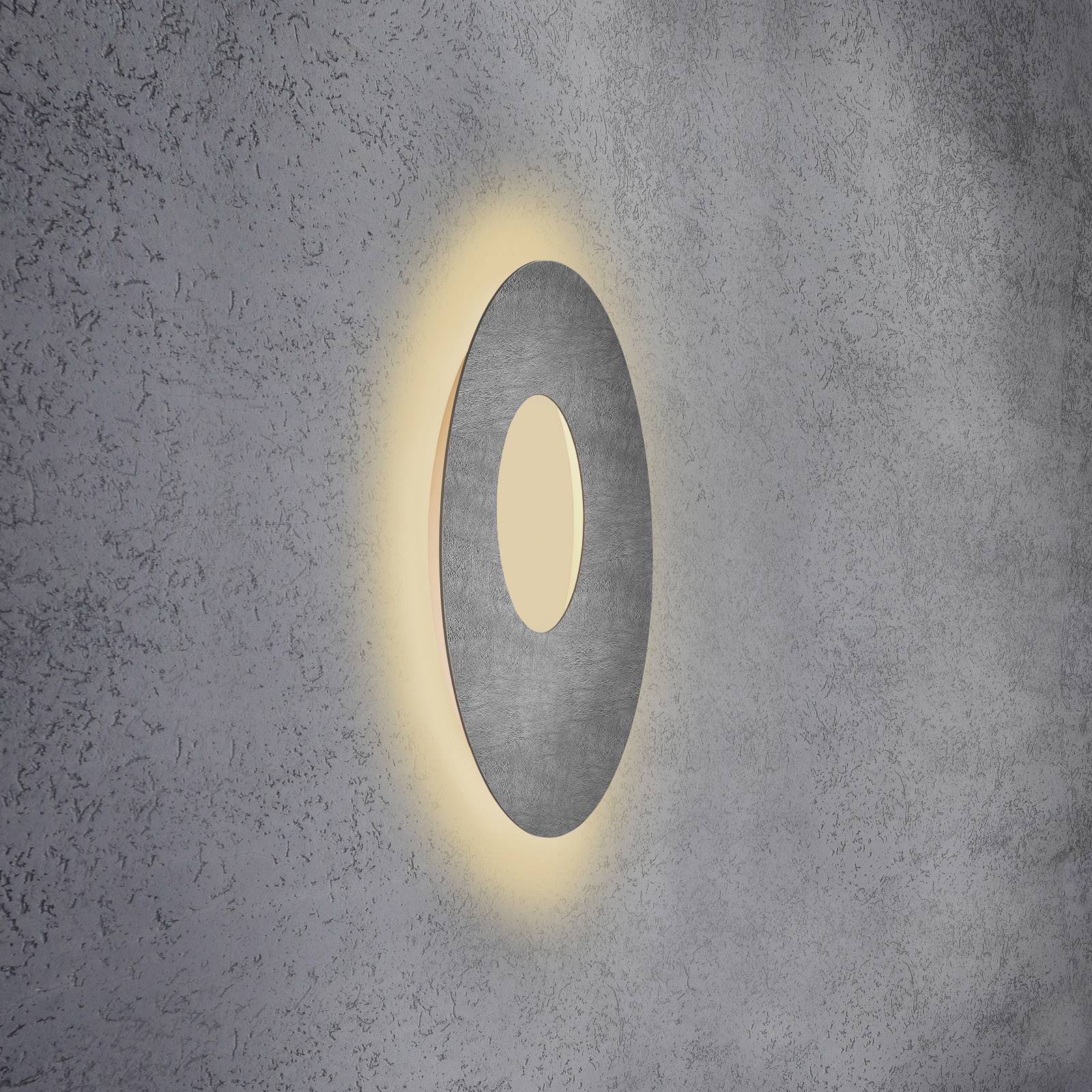 Escale Blade Open LED-Wandleuchte, Beton, Ø 59 cm günstig online kaufen