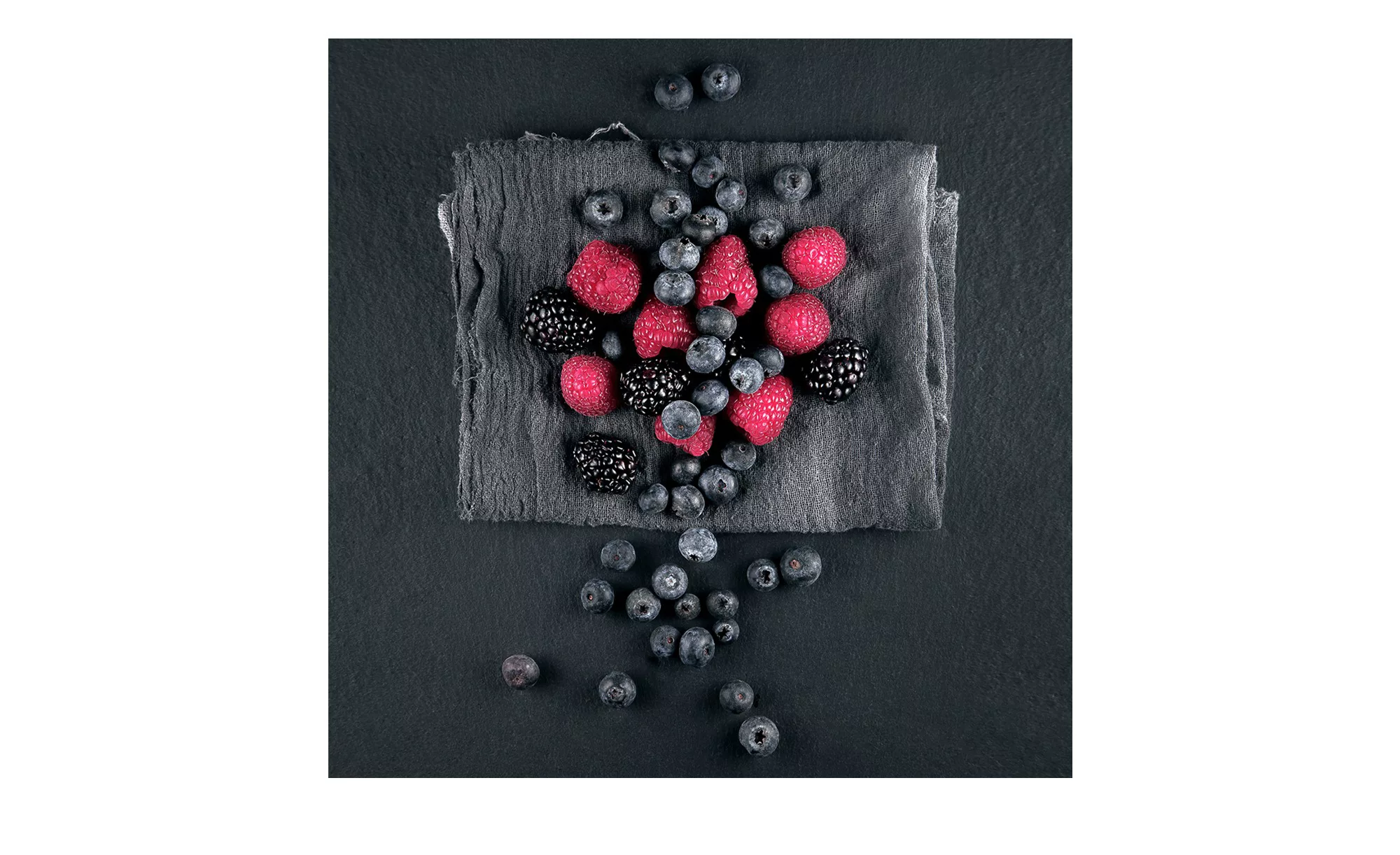 Glasbild 30x30 cm  Wild Berries - 30 cm - 30 cm - Sconto günstig online kaufen