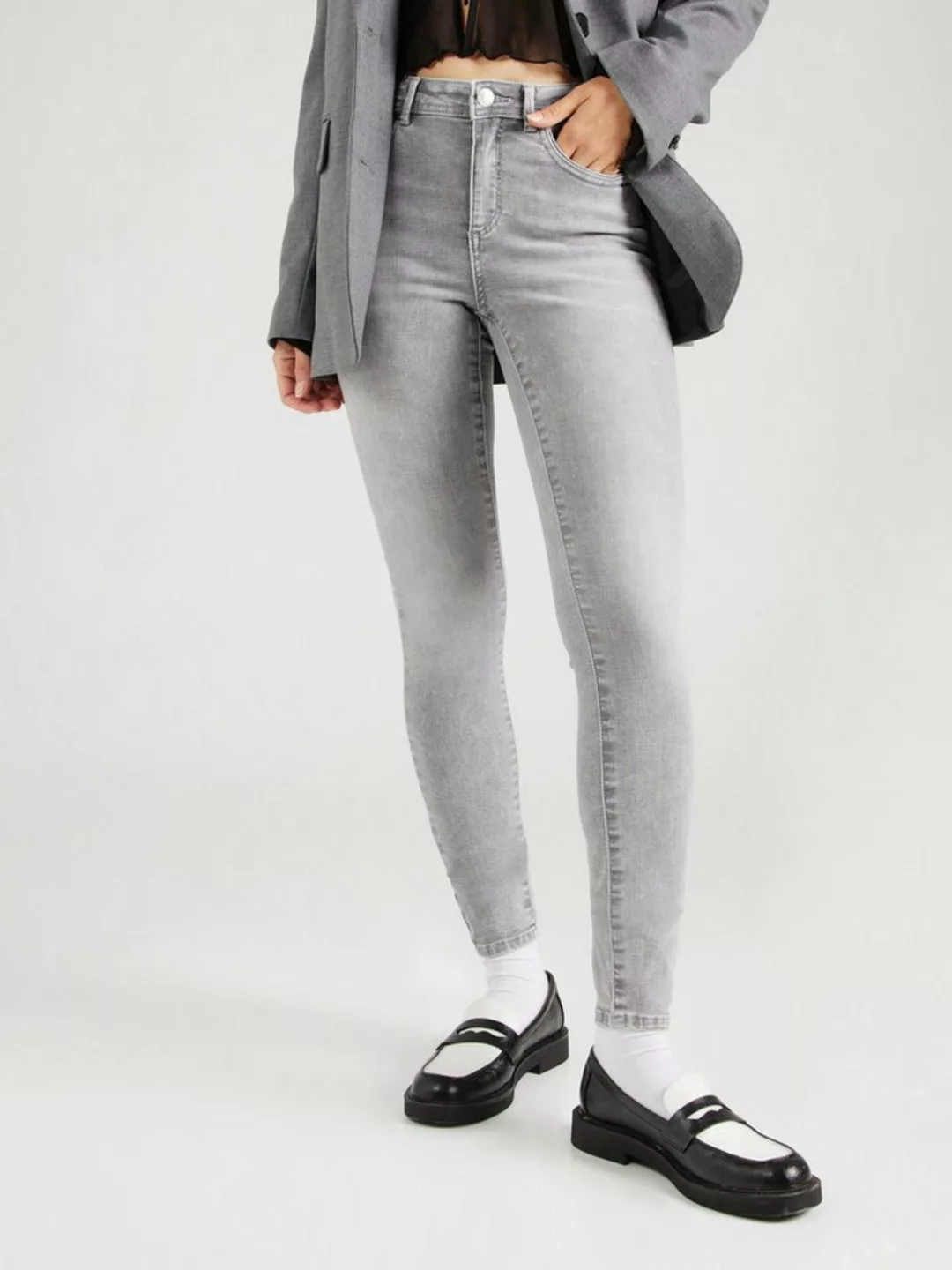 ONLY Skinny-fit-Jeans ONLWAUW MID WAIST KNEE DES PIM mit Destroyed Effekt günstig online kaufen