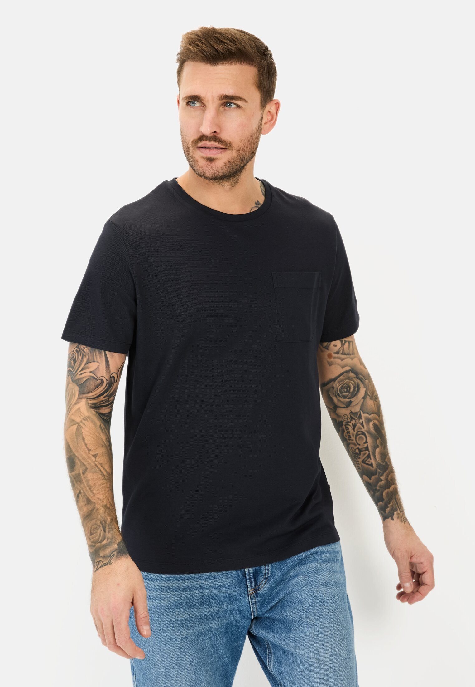 camel active T-Shirt mit Brusttasche günstig online kaufen