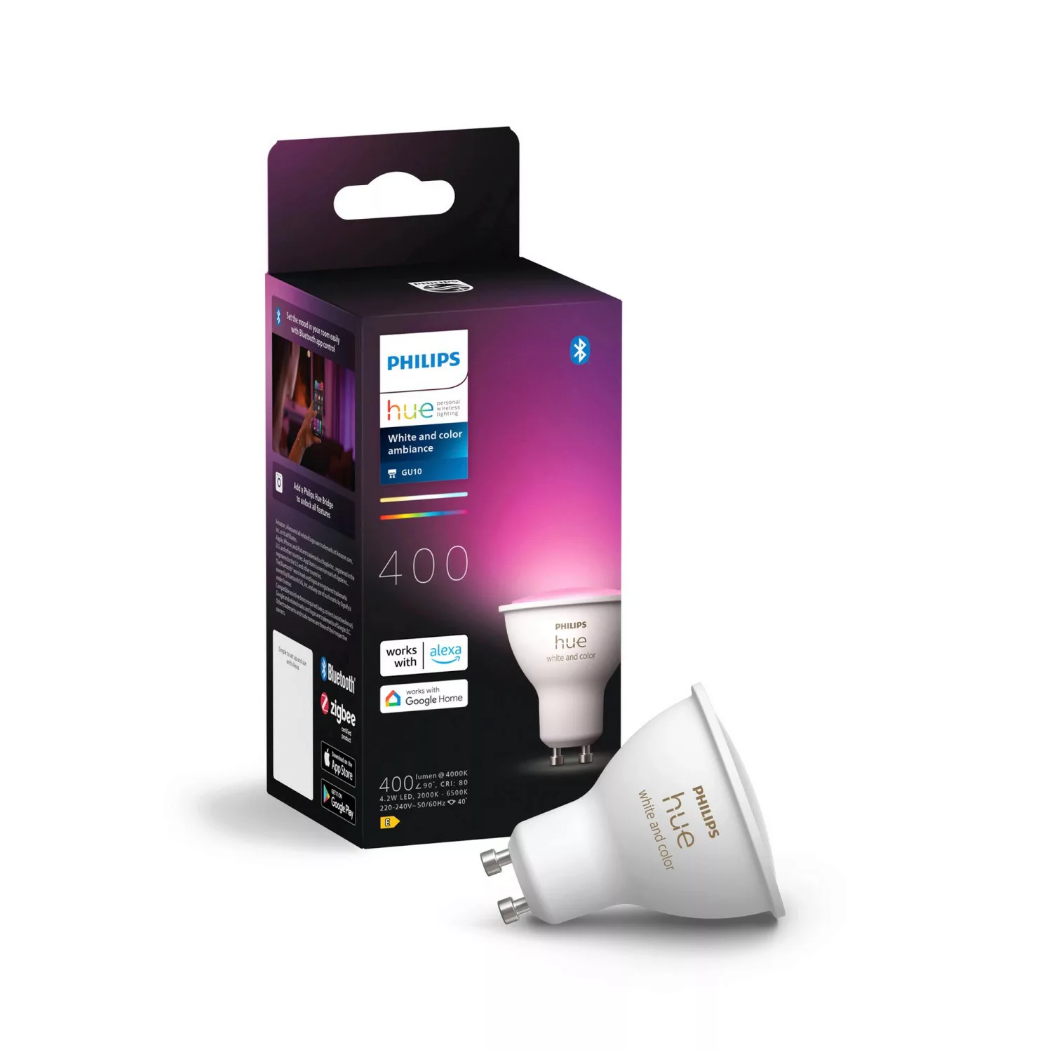 Philips Hue White & Color Ambiance LED-Reflektor GU10 4,2 W günstig online kaufen